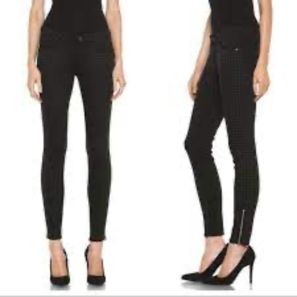 Mother The Looker Ankle Zip Looker Big Stud Black Jeans Womens Size 26 x 28" - Picture 8 of 11